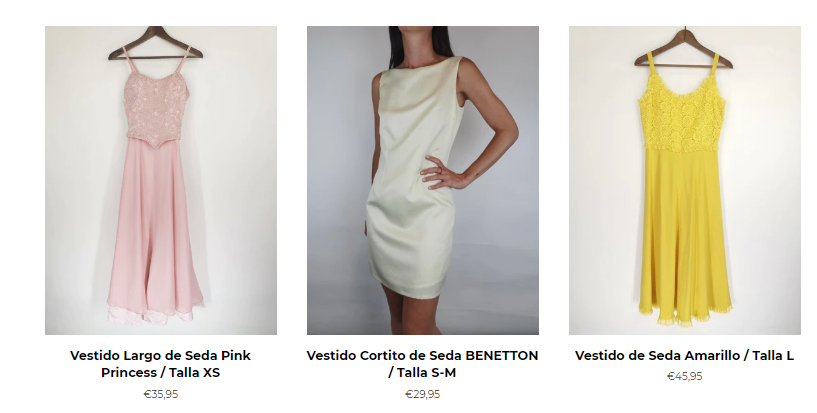 Prendas de mujer disponibles en la tienda online de La Mona Checa