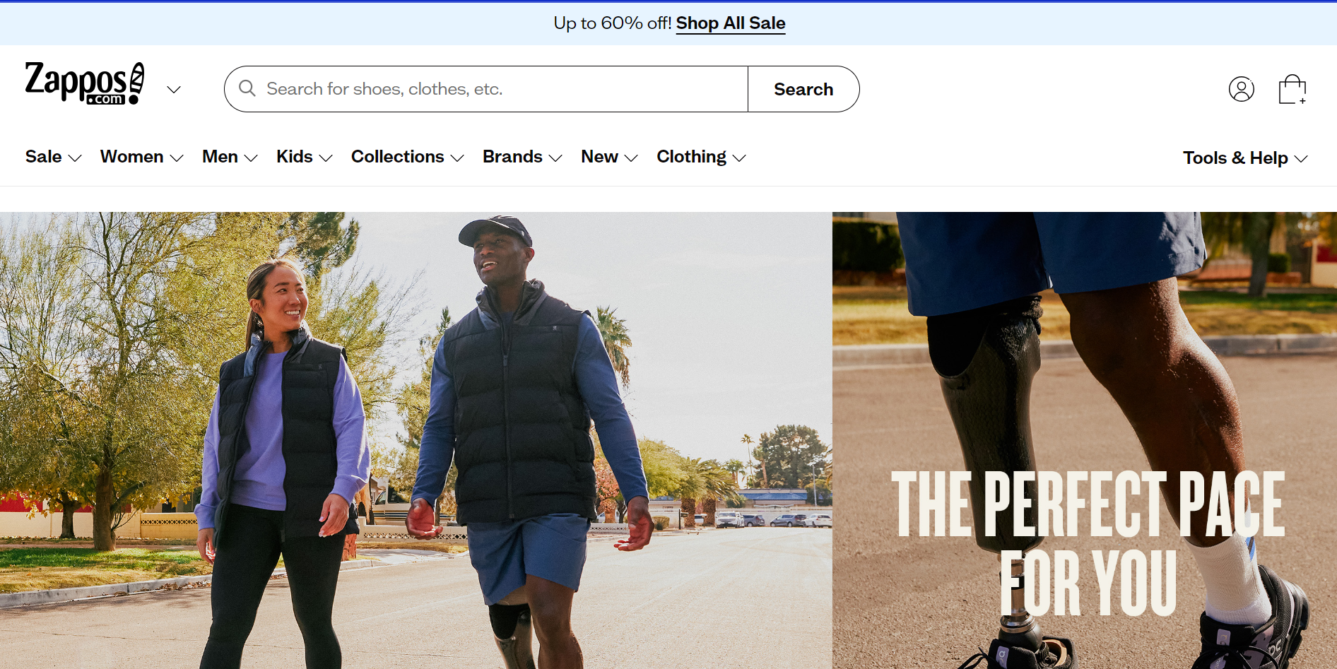 Inicio de Zappos, la meca para comprar sneakers