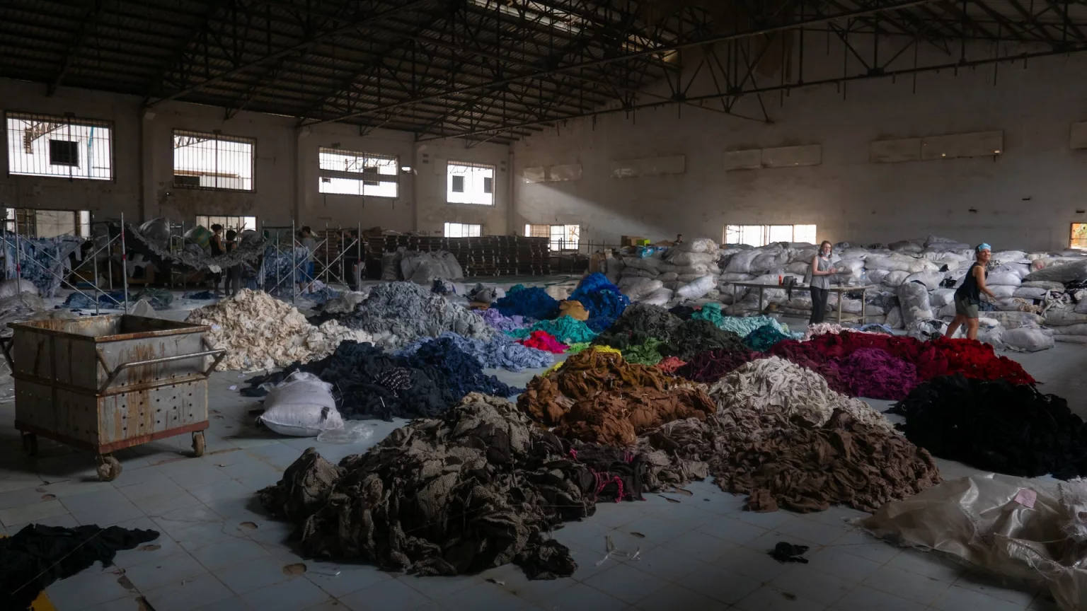 planta de reciclaje de ropa